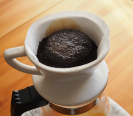 コーヒーの抽出蒸らし