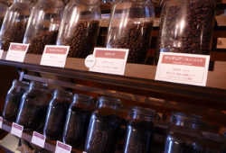 コーヒー陳列棚